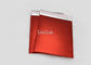 मैट रेड बबल रैप मेलिंग लिफाफे सीडी आकार 2 सीलिंग पक्षों के साथ मुद्रित