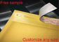 पीला क्राफ्ट पेपर मेलिंग लिफाफे स्वयं चिपकने वाला सील लोगो मुद्रण उपलब्ध है