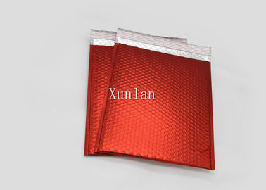 मैट रेड बबल रैप मेलिंग लिफाफे सीडी आकार 2 सीलिंग पक्षों के साथ मुद्रित